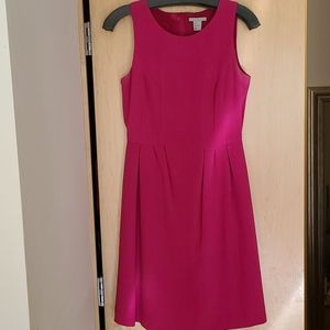 Pink fit and flare dress
